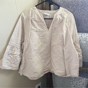 Women’s Crown and Ivy Striped Blouse Size L